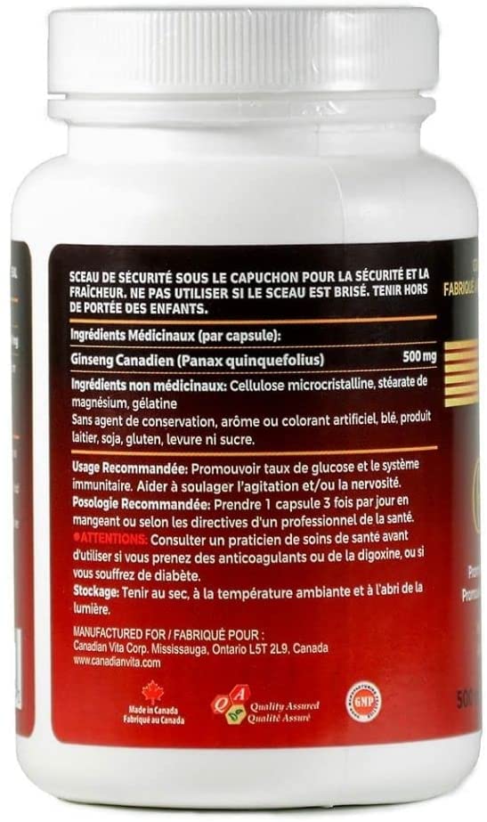 Sâm Viên Nang Canadian Vita Ginseng 500mg